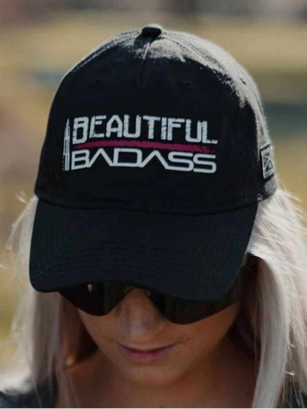 Grunt Style Black "Beautiful Badass" Embroidered Cap